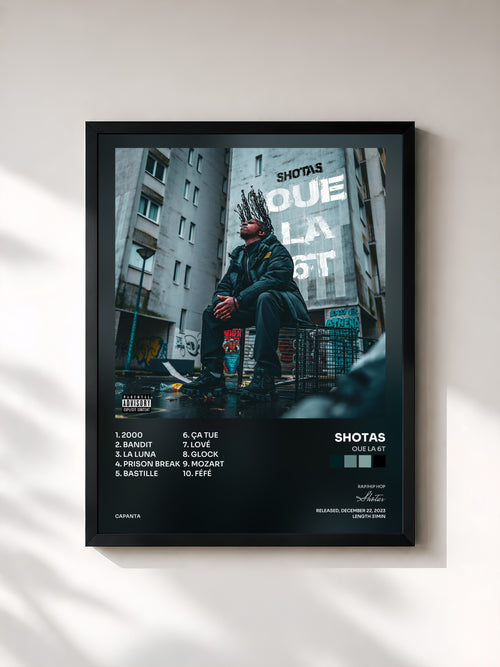 Shotas · Oue La 6T — Affiche encadrée