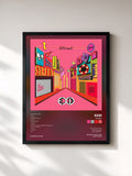 #noir Tableau de l'album Street de EXID, cadre noir, imprimé et encadré en France