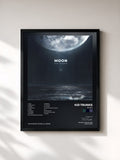 #noir Tableau de l'album Moon de Kid Trunks, cadre noir, imprimé et encadré en France
