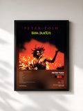#noir Tableau de l'album Bush Doctor de Peter Tosh, cadre noir, imprimé et encadré en France