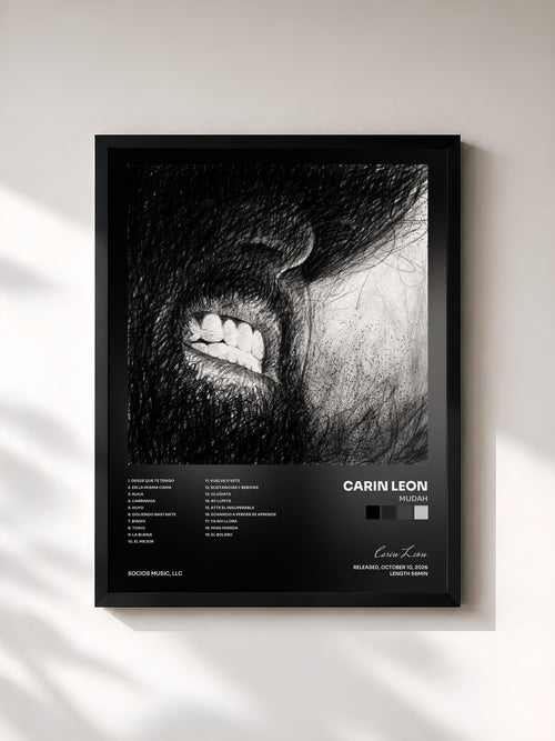 Carin Leon · MudaH — Affiche encadrée