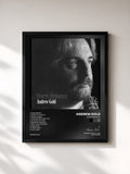 #noir Tableau de l'album Warm Breezes de Andrew Gold, cadre noir, imprimé et encadré en France