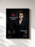 #noir Tableau de l'album Hunter Hayes (Encore) de Hunter Hayes, cadre noir, imprimé et encadré en France