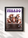 #noir Tableau de l'album Todo tuyo de Pesado, cadre noir, imprimé et encadré en France