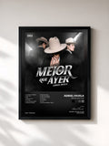 #noir Tableau de l'album Mejor Que Ayer de Adriel Favela, cadre noir, imprimé et encadré en France