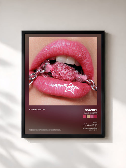 55ASKY · Fashionistar — Affiche encadrée