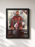 #noir Tableau de l'album Power "Kosa Leka", Vol. 2 de Fally Ipupa, cadre noir, imprimé et encadré en France