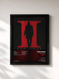 #noir Tableau de l'album The Last Don II de Don Omar, cadre noir, imprimé et encadré en France