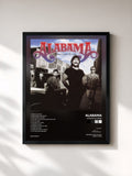 #noir Tableau de l'album American Pride de Alabama, cadre noir, imprimé et encadré en France
