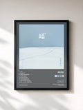 #noir Tableau de l'album WINTER de AKMU, cadre noir, imprimé et encadré en France