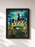 #noir Tableau de l'album Feed the Skreetz de Money Boy, cadre noir, imprimé et encadré en France