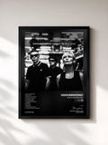 #noir Tableau de l'album Fake Is The New Dope de Hooverphonic, cadre noir, imprimé et encadré en France