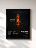 #noir Tableau de l'album No Place Is Home de Welshly Arms, cadre noir, imprimé et encadré en France