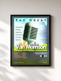 #noir Tableau de l'album Greatest Van Morrison de Van Morrison, cadre noir, imprimé et encadré en France