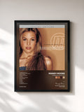#noir Tableau de l'album I Wanna Be With You de Mandy Moore, cadre noir, imprimé et encadré en France
