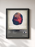 #noir Tableau de l'album Ultra Rare Vol 1 de Mystery Skulls, cadre noir, imprimé et encadré en France