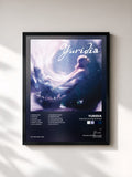 #noir Tableau de l'album Nada Es Color De Rosa de Yuridia, cadre noir, imprimé et encadré en France