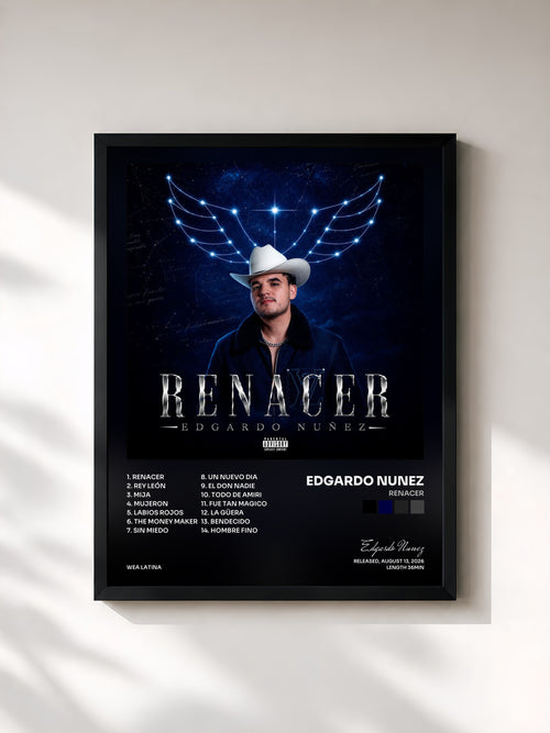 Edgardo Nunez · Renacer — Affiche encadrée