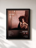 #noir Tableau de l'album The Trouble With Being Myself de Macy Gray, cadre noir, imprimé et encadré en France