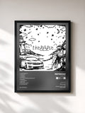 #noir Tableau de l'album theRAPie de Metrickz, cadre noir, imprimé et encadré en France