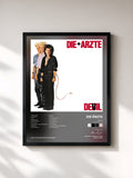 #noir Tableau de l'album Devil (Debil Re-Release) de Die Ärzte, cadre noir, imprimé et encadré en France