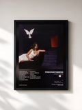 #noir Tableau de l'album Heaven knows de PinkPantheress, cadre noir, imprimé et encadré en France