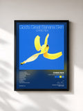 #noir Tableau de l'album God's Great Banana Skin de Chris Rea, cadre noir, imprimé et encadré en France