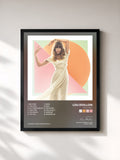 #noir Tableau de l'album Soliloquy de Lou Doillon, cadre noir, imprimé et encadré en France