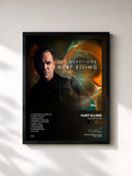 #noir Tableau de l'album The Questions de Kurt Elling, cadre noir, imprimé et encadré en France