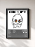 #noir Tableau de l'album Spreading Rumours de Grouplove, cadre noir, imprimé et encadré en France