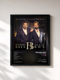 #noir Tableau de l'album Back Together de Michael Ball, cadre noir, imprimé et encadré en France