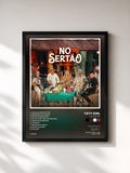 #noir Tableau de l'album No Sertão de Taty Girl, cadre noir, imprimé et encadré en France