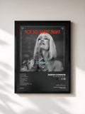 #noir Tableau de l'album Not So Silent Night de Sarah Connor, cadre noir, imprimé et encadré en France