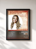 #noir Tableau de l'album Bruna Karla - Falando de Amor de Bruna Karla, cadre noir, imprimé et encadré en France