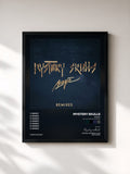 #noir Tableau de l'album Magic (feat. Nile Rodgers and Brandy) [Remixes] de Mystery Skulls, cadre noir, imprimé et encadré en France