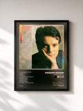 #noir Tableau de l'album Perdere l'amore de Massimo Ranieri, cadre noir, imprimé et encadré en France