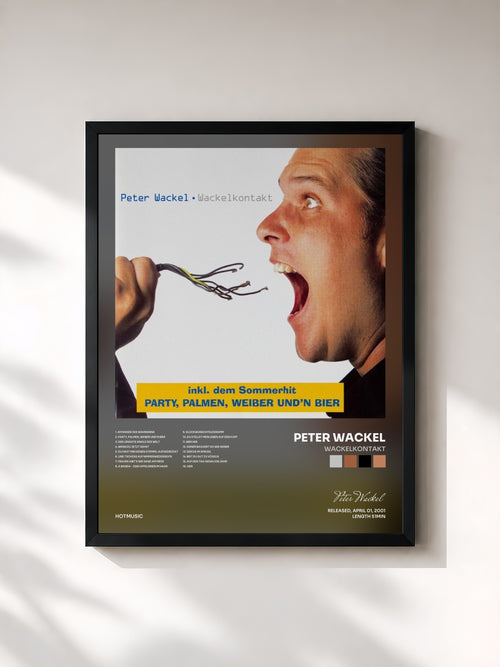 Peter Wackel · Wackelkontakt — Affiche encadrée