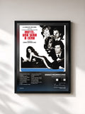 #noir Tableau de l'album Metti una sera a cena (Gold Tracks) de Ennio Morricone, cadre noir, imprimé et encadré en France