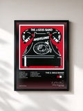 #noir Tableau de l'album Hotline de The J. Geils Band, cadre noir, imprimé et encadré en France