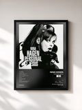 #noir Tableau de l'album Personal Jesus de Nina Hagen, cadre noir, imprimé et encadré en France