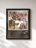 #noir Tableau de l'album Joy as an Act of Resistance. de IDLES, cadre noir, imprimé et encadré en France