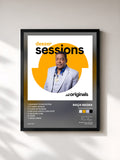 #noir Tableau de l'album Deezer Sessions de Raça Negra, cadre noir, imprimé et encadré en France
