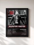 #noir Tableau de l'album The 21 Project de Hunter Hayes, cadre noir, imprimé et encadré en France
