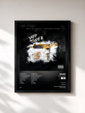 #noir Tableau de l'album Yayo Tape II de Saad, cadre noir, imprimé et encadré en France