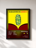 #noir Tableau de l'album Jessico de Babasónicos, cadre noir, imprimé et encadré en France