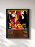 #noir Tableau de l'album Black Widow (Remixes) de Iggy Azalea, cadre noir, imprimé et encadré en France