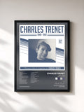#noir Tableau de l'album 1940 - 1942 (Remasterisé en 2017) de Charles Trenet, cadre noir, imprimé et encadré en France