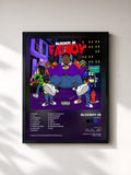 #noir Tableau de l'album FatBoy de BlocBoy JB, cadre noir, imprimé et encadré en France