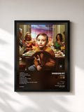 #noir Tableau de l'album Kindred de Passion Pit, cadre noir, imprimé et encadré en France