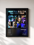 #noir Tableau de l'album One Life de Roger Shah, cadre noir, imprimé et encadré en France